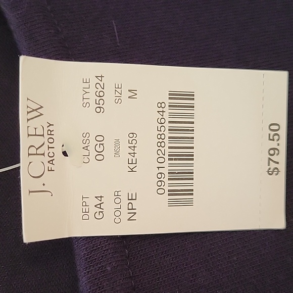 J Crew two tone dress size Medium NWT Orange and navy - Picture 3 of 9